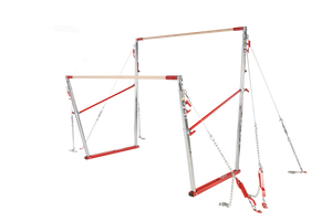 ALL-AMERICAN UNEVEN BARS W/ NATURAL FIBER COMPETITION RAILS - 6-AXIS CABLES