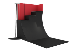 10' Warped Wall C/W Railings
