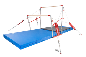 ALL-AMERICAN UNEVEN BARS W/ NATURAL FIBER COMPETITION RAILS - STD CABLES