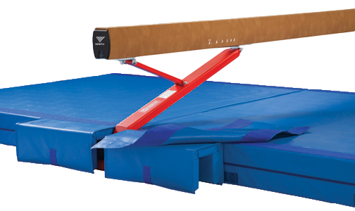 Gymnastic beam and mat sale