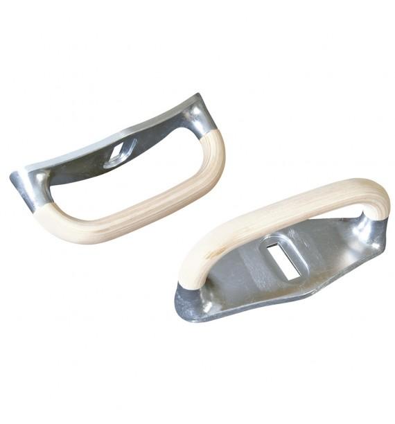 WOODEN POMMEL WITH  ALUMINUM BASE (PR)