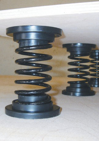 FLOOR SPRINGS &amp; CAP + HARDWARE