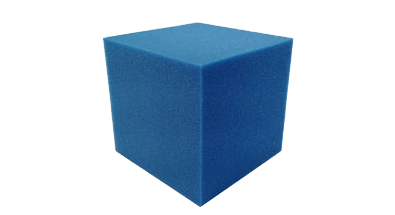 FOAM CUBE 8"X8"X8" FIRE RESIST - BLUE
