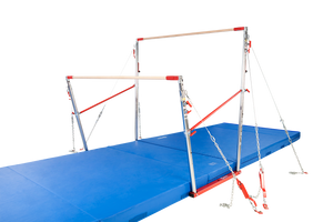 ALL-AMERICAN UNEVEN BARS W/ NATURAL FIBER COMPETITION RAILS - 6-AXIS CABLES